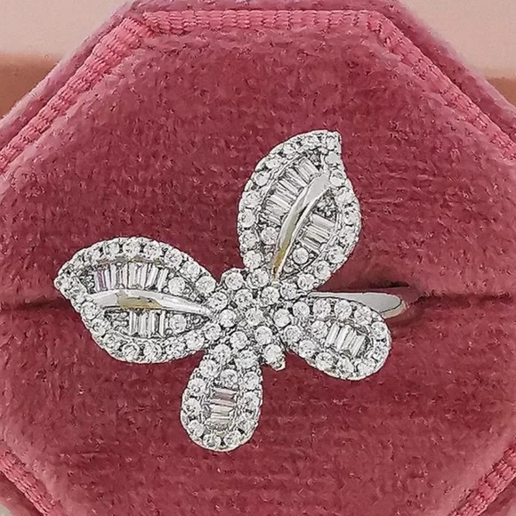 Sterling silver butterfly ring - Picture 4 of 5